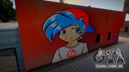 Mural Anime Boyfriend para GTA San Andreas