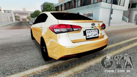 Kia Cerato Sedan Taxi Baghdad 2017 para GTA San Andreas