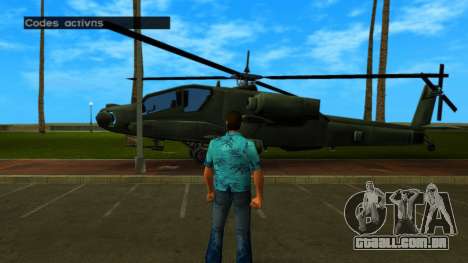 Trapaça no helicóptero Hunter para GTA Vice City