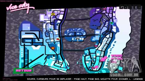 HQ menu map para GTA Vice City