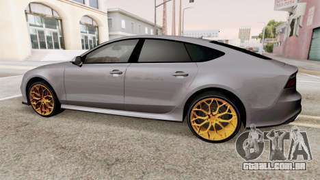 Audi RS 7 Sportback Yellow Rims para GTA San Andreas