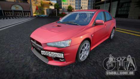 Mitsubishi Lancer X (Diamond) para GTA San Andreas