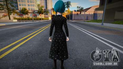 Hatsune Miku Wednesday Addams Cosplay v1 para GTA San Andreas