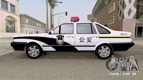 Volkswagen Santana China Police 1985 para GTA San Andreas