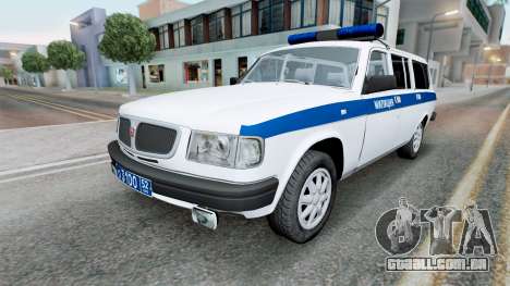 GAZ-310221 Milícia do Volga 2001 para GTA San Andreas