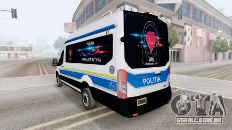 Ford Transit Van L4H3 Politia (V363) 2021 para GTA San Andreas