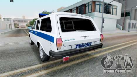 GAZ-310221 Milícia do Volga 2001 para GTA San Andreas