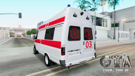 GAZ-3221 Gazela Ambulância para GTA San Andreas