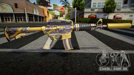Gold Dragon M4 para GTA San Andreas