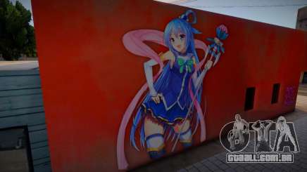 Mural Aqua Konosuba para GTA San Andreas