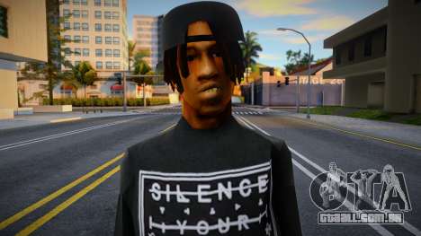 Fam2 Black Tshirt para GTA San Andreas