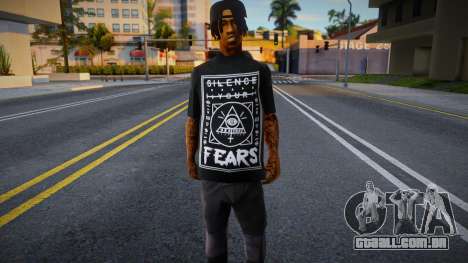 Fam2 Black Tshirt para GTA San Andreas