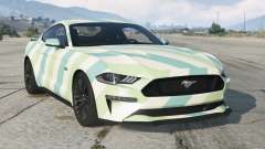 Ford Mustang GT Green White para GTA 5
