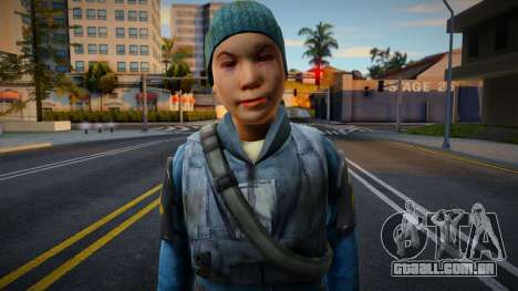 Half-Life 2 Rebels Female v4 para GTA San Andreas