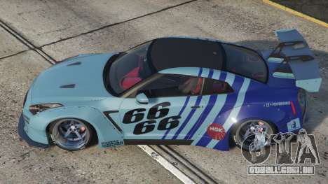 Nissan GT-R Liberty Walk Fountain Blue [Add-On]