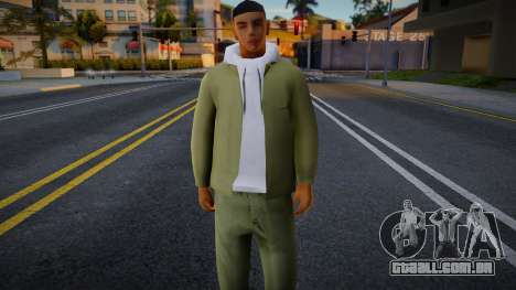 Um cara em uma roupa verde para GTA San Andreas