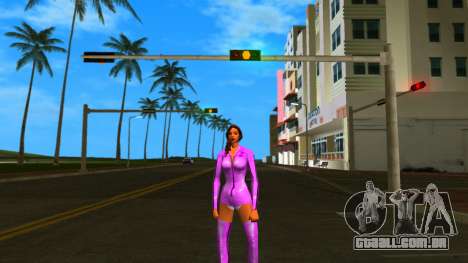 White girl pink Leather para GTA Vice City