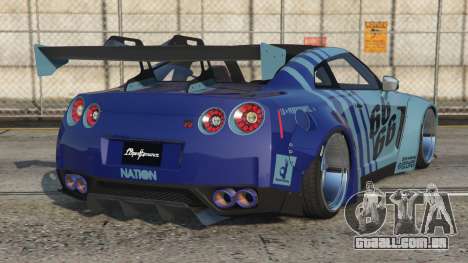 Nissan GT-R Liberty Walk Fountain Blue [Add-On]