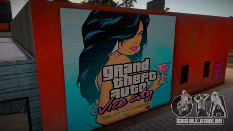 Mural Poster GTA VCDE para GTA San Andreas