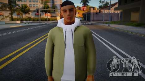 Um cara em uma roupa verde para GTA San Andreas