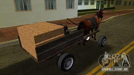 Cavalo com carroça v1 para GTA Vice City