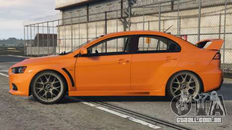 Mitsubishi Lancer Evolution X Deep Saffron