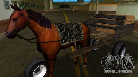 Cavalo com carroça v1 para GTA Vice City