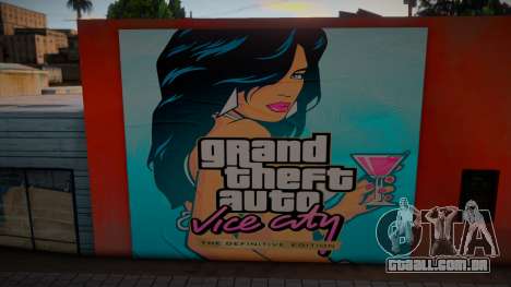 Mural Poster GTA VCDE para GTA San Andreas