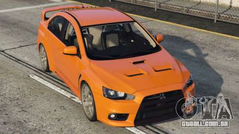 Mitsubishi Lancer Evolution X Deep Saffron