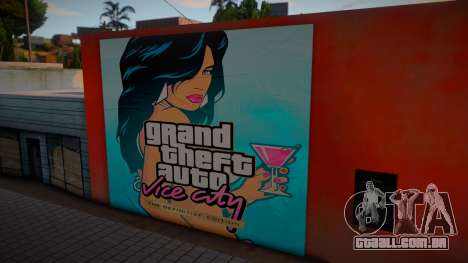 Mural Poster GTA VCDE para GTA San Andreas