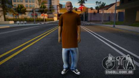 Brown Tshirt Gangsta para GTA San Andreas