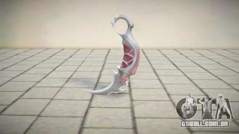 Reaver2.0 Karambit knife from Valorant v4 para GTA San Andreas