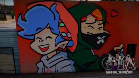 Mural Benjamin Fairest And Pico para GTA San Andreas